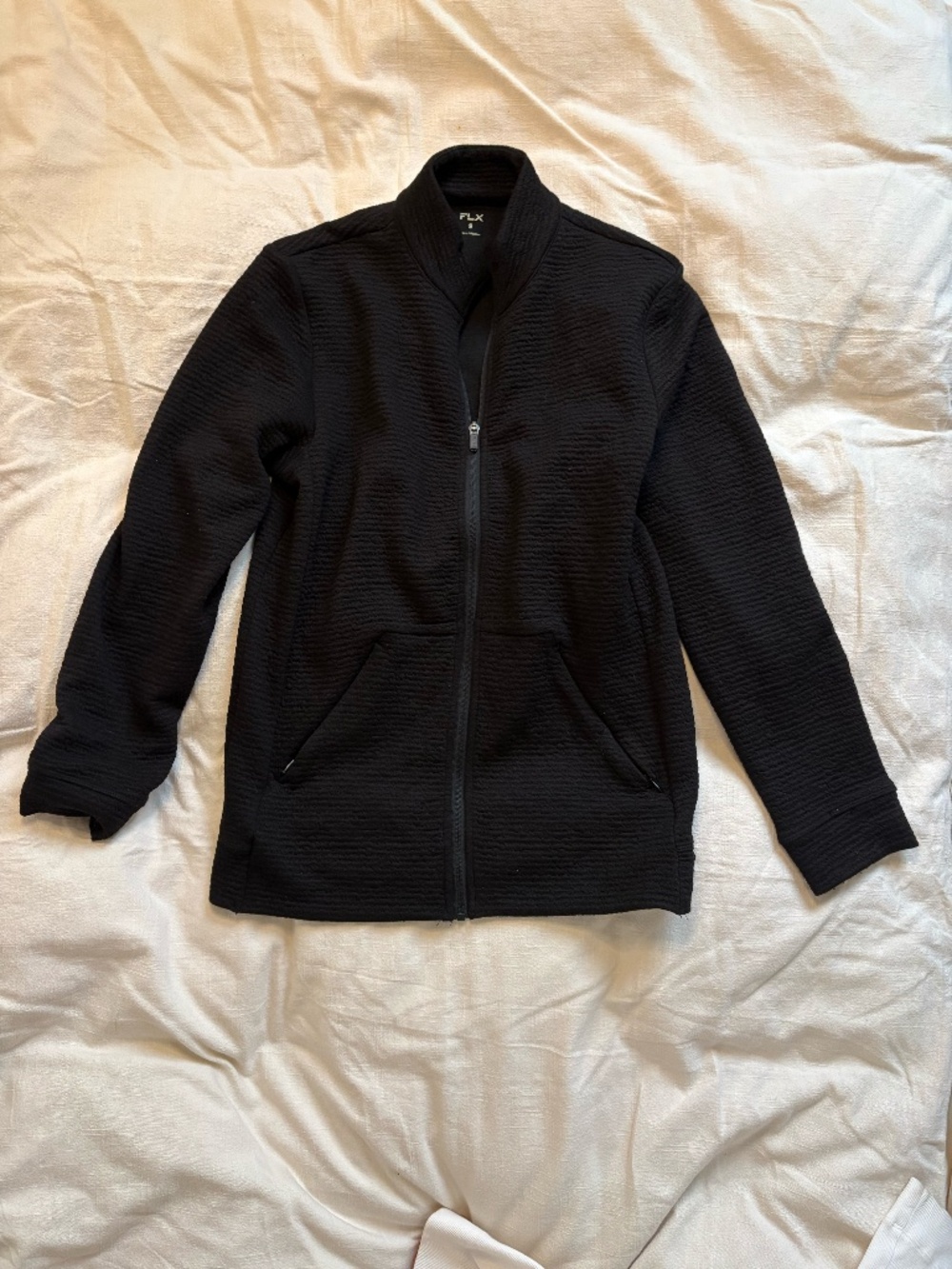 FLX Men's Textured Stripe Full Zip
